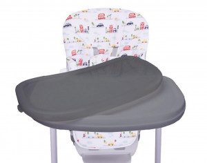 Scaun-de-masa-pentru-copii-si-bebe-NOVOKIDS-Go-baby-reglabil-in-6-trepte-de-inaltime-Pliabil-Centura-de-siguranta-Sezut-comfortabil-Masuta-detasabila-Pozitie-somn-Roti-cu-frana-Model-Masinute-Gri_3
