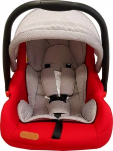Scoica-auto-pentru-bebelusi-Baby-Care-PRO-Cos-auto-Maner-reglabil-Captuseala-comfortabila-Sistem-de-prindere-Maximum-13-kilograme-Rosu-cu-Gri