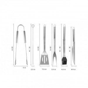 Set-9-ustensile-gratar-din-inox-HouseXL-BBQ-Cu-geanta-transport-inclusa-Cleste-Spatula-Furculita-Cutit-Perie-gratar-si-Frigarui_3