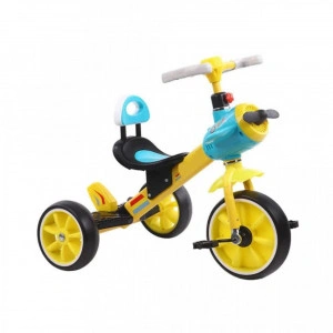 Tricicleta-cu-pedale-NOVOKIDS-Plane-Trike-Cu-melodii-si-lumini-Max-30-kg-Roti-din-spuma-cauciucata-Cadru-metalic-Model-avion-Galben_1
