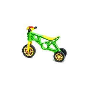 Tricicleta tip motocicleta fara pedale pentru copii MOTO ORION™, Model sport, Stabilitate marita, Verde