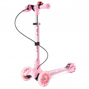 Trotineta-copii-cu-roti-luminoase-din-silicon-NOVOKIDS-Toy-Cube-cu-melodii-si-lumini-3-roti-pliabila-maner-reglabil-pe-inaltime-maxim-50-kg-sistem-frana-Easy-Break-far-luminos-in-fata-design-modern-Roz