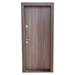 Usa metalica de apartament cu izolatie si vizor Novo Doors First Class NDS29, Deschidere Stanga Dreapta, Dimensiune 200X88 cm, Tabla 1.2 mm, Kit complet, Maron Tanganica