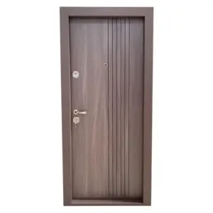 Usa metalica de apartament cu izolatie si vizor Novo Doors First Class NDS29, Deschidere Stanga Dreapta, Dimensiune 200X88 cm, Tabla 1.2 mm, Kit complet, Maron Tanganica