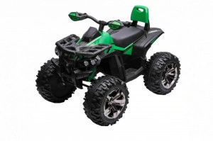 ATV-Electric-cu-acumulator-pentru-copii-NOVOKIDS-PowerQuad-PRO-Cu-melodii-si-lumini-Lungime-103-cm-3-8-ani-Max-35-kg-Roti-EVA-12V-4-motoare-Negru-cu-Verde