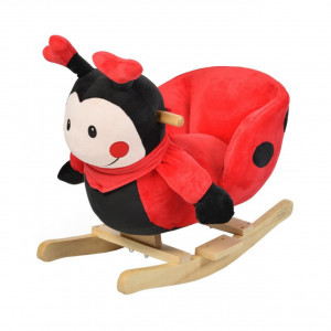 Balansoar-din-plus-cu-melodii-NOVOKIDS-Lady-Bug-XXL-1-7-ani-Dimensiuni-56x30x46-cm-Max-30-kg-Model-Gargarita-Rosu-cu-Negru