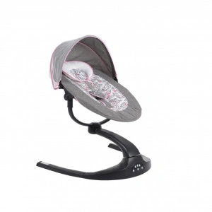 Balansoar-Pentru-Bebelusi-cu-conectare-la-priza-si-telecomanda-NOVOKIDS-Meyra-Swing-Cu-plasa-insecte-Multifunctional-Pliabil-5-viteze-de-leganare-Timer-12-Melodii-Leagan-electric-Rotatie-360-grade-Gri-cu-Roz_2