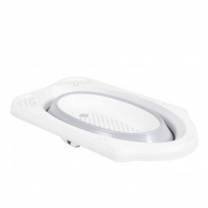Cadita-pliabila-cu-stender-pentru-bebelusi-si-copii-NOVOKIDS-Maoui-Folding-Tub-Baita-bebe-Forma-ergonomica-Dimensiuni-84x48x23-cm-Supapa-scurgere-Geanta-transport-Gri