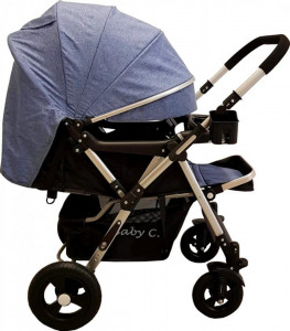 Carucior-nou-nascuti-2-in-1-BABY-CARE-PRO-511-Cadru-aluminiu-Maner-reversibil-Spatar-reglabil-in-5-trepte-Amortizoare-Frana-picior-Pliabil-Albastru-Jeans_1