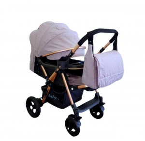 Carucior-nou-nascuti-2-in-1-BABY-CARE-PRO-511-Cu-geanta-bebe-inclusa-Cadru-aluminiu-Maner-reversibil-Spatar-reglabil-in-5-trepte-Amortizoare-Plasa-insecte-Frana-picior-Pliabil-Gri_1