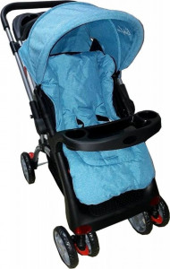 Carucior-nou-nascuti-2-in-1-Baby-Care-Pro-C18-Maner-reversibil-Spatar-reglabil-in-3-trepte-Amortizoare-Frana-picior-Pliabil-Albastru_2
