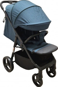 Carucior nou nascuti 2 in 1 BABY CARE™ PRO S 508, Cadru aluminiu, Spatar reglabil in 3 trepte, Husa picioare, Frana picior, Pliabil, Albastru Turquoise