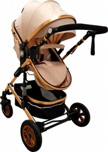 Carucior-nou-nascuti-3-in-1-Baby-Care-PRO-531-Cu-geanta-Bebe-inclusa-Cadru-Aluminiu-Gold-Amortizoare-Roti-din-cauciuc-plin-AVE-Landou-Scoica-auto-Spatar-reglabil-3-trepte-Plasa-insecte-Crem_3