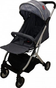Carucior-sport-ultracompact-pentru-copii-BABY-CARE-PRO-A320-Transformabil-in-troller-Spatar-reglabil-in-3-trepte-Pozitie-somn-Roti-transparente-Plasa-insecte-incorporata-Gri-jeans_3