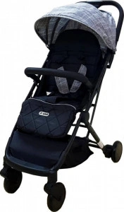Carucior-sport-ultracompact-pentru-copii-Baby-Care-PRO-S108-Transformabil-in-troller-Spatar-reglabil-in-3-trepte-Roti-cu-rulment-Frana-picior-Pliabil-Gri-Jeans