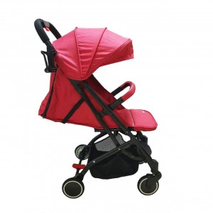 Carucior sport ultracompact pentru copii NOVOKIDS™ Baby C Trolley, Transformabil in troller, Spatar reglabil 3 trepte, Frana picior, Pliabil,Bordeaux