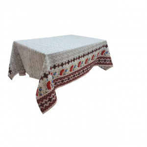 Fata de masa de bucatarie cu motive traditionale si coacaze XXL CASA GINO® , bumbac 100%, 150X210, masa 12 persoane