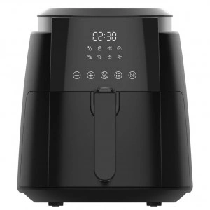 Friteuza rapida cu aer cald Kumtel Digital Fast Fryer ,Pentru gatit fara ulei ,Putere 1500 W ,Capacitate 5.5L ,Display digital ,Functie deshidratare, Negru