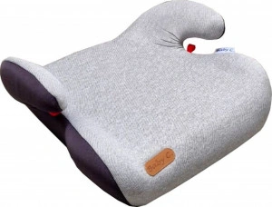 Inaltator auto cu manere Baby Care™ PRO,15-36 kilograme, 3 ani-12 ani, Sistem de prindere in centura de siguranta, Omologare R-129 i-Size, Husa detasabila si lavabila, Gri