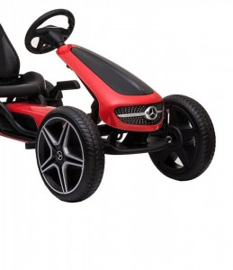 Kart-cu-pedale-pentru-copii-NOVOKIDS-Mercedes-Benz-Kart-PRO-Cu-claxon-si-melodii-Carena-Structura-metalica-Frana-de-mana-Functie-FreeWheel-Scaun-Ajustabil-Mers-cu-spatele-Rosu_2