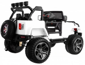 Masinuta-Electrica-cu-acumulator-pentru-copii-NOVOKIDS-Jeep-4X4-PRO-2-locuri-Max-40-kg-Roti-din-Cauciuc-EVA-3-10-ani-Husa-ploaie-si-rucsac-2-Baterii-12V-2-Viteze-Lungime-139-cm-4-motoare-Alb