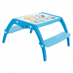 Masuta-copii-din-plastic-aditivat-cu-doua-bancute-Novokids-Study-Table-95X78X49-cm-Suprafata-lucioasa-Model-Baietel-cu-Catelus-Albastru_1
