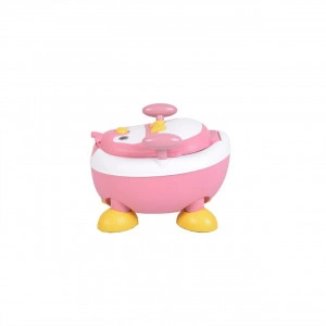 Olita-2-in-1-pentru-copii-NOVOKIDSÂª-Happy-Penguin-Vas-detasabil-Plastic-non-toxic-Model-Pinguin-Roz_1