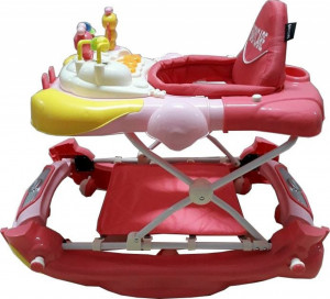 Premergator-cu-sistem-de-balansare-Baby-Care-Bunny-cu-sistem-de-balansare-8-Roti-Pliabil-Cu-Melodii-Roz_2