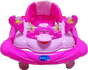 Premergator-reglabil-in-3-trepte-NOVOKIDS-Baby-C-cu-melodii-roti-silentioase-din-silicon-Ratusca-Pliabil-Roz_2