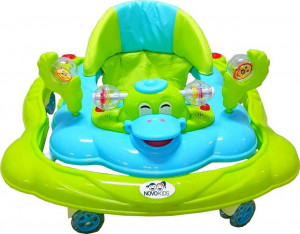 Premergator-Reglabil-in-3-Trepte-NOVOKIDS-Happy-Duck-cu-roti-din-silicon-Ratusca-Pliabil-8-Roti-Cu-Melodii-Verde-Turquoise_1