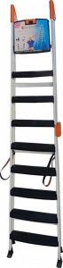 Scara-dubla-pliabila-din-aluminiu-emailat-Harbinger-Plianta-Maxim-155-kg-Trepte-si-platforma-acoperite-cu-plastic-anti-aderent-Picioare-stabile-Maner-de-inchidere-8+1-trepte_2