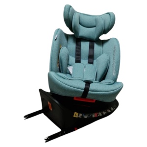 Scaun Auto cu Isofix Baby Care™ BS10P, Cu rotire 360 grade, Omologare R-129 i-Size, 0-36 kg, Tetiera reglabila, Transformabil in scoica auto, Sistem de prindere in centura de siguranta, Husa detasabila, Verde Turcoaz - Img 2