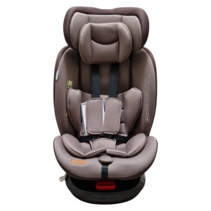 Scaun Auto cu Isofix Baby Care™ BS10P, Cu rotire 360 grade, Omologare R-129 i-Size, 0-36 kg, Tetiera reglabila, Transformabil in scoica auto, Sistem de prindere in centura de siguranta, Husa detasabila, Maron - Img 6