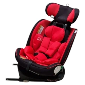 Scaun Auto cu Isofix Baby Care™ HD18, Cu rotire 360 grade, Omologare R-129 i-Size, 0-36 kg, Tetiera reglabila, Transformabil in scoica auto, Sistem de prindere in centura de siguranta, Husa detasabila, Rosu - Img 2