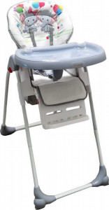 Scaun-de-masa-pentru-copii-si-bebe-Baby-Care-CC-reglabil-in-3-trepte-Pliabil-Centura-de-siguranta-Sezut-comfortabil-Masuta-detasabila-Pozitie-somn-Cosulet-de-depozitare-Model-Elefanti-Gri_1