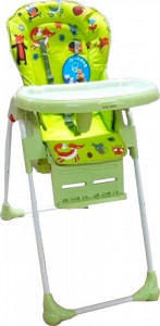 Scaun-de-masa-pentru-copii-si-bebe-Baby-Care-CC-reglabil-in-3-trepte-pliabil-centura-de-siguranta-sezut-comfortabil-masuta-detasabila-pozitie-somn-cosulet-de-depozitare-model-Prietenii-din-Padure-Verde_1