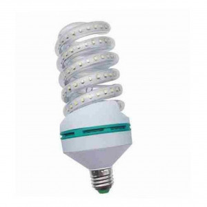 Set 5 becuri led spirala, putere 5W, lumina alba, rece, E27, fasung normal