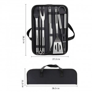 Set-9-ustensile-gratar-din-inox-HouseXL-BBQ-Cu-geanta-transport-inclusa-Cleste-Spatula-Furculita-Cutit-Perie-gratar-si-Frigarui_4