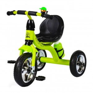 Tricicleta-cu-pedale-NOVOKIDS-Chavalier-Cu-sonerie-si-sticla-de-apa-max-20-kg-Roti-din-spuma-cauciucata-EVA-Cadru-metalic-Dimensiuni-75X54X46-cm-Verde_3
