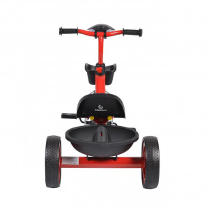 Tricicleta-cu-pedale-NOVOKIDS-Hawk-Trike-Cu-melodii-si-lumini-Doua-cosulete-pentru-jucarii-Max-25-kg-Roti-din-cauciuc-EVA-Cadru-metalic-Far-luminos-Rosu