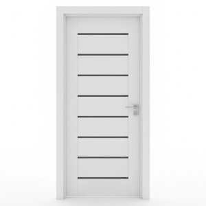 Usa Interior din MDF Novo Doors ND11 LUX PREMIUM, Cadru din Lemn Masiv, KIT COMPLET, Toc Reglabil de 10 CM INCLUS, Plinta pe Ambele Parti