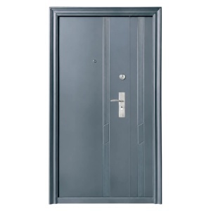 Usa metalica dubla de exterior Novo Doors ND43D, de culoare Gri Antracit, cu deschidere pe Stanga