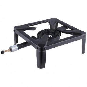 Arzator patrat (pirostrie) HouseXL® Volcano Plus, Elefant, GPL, Pentru exterior, 40X40 cm, Negru