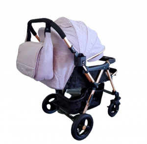Carucior-nou-nascuti-2-in-1-BABY-CARE-PRO-511-Cu-geanta-bebe-inclusa-Cadru-aluminiu-Maner-reversibil-Spatar-reglabil-in-5-trepte-Amortizoare-Plasa-insecte-Frana-picior-Pliabil-Gri_2