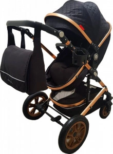 Carucior-nou-nascuti-3-in-1-Baby-Care-PRO-530-Cu-geanta-bebe-Cadru-Aluminiu-Gold-Amortizoare-Roti-din-cauciuc-plin-AVE-Landou-Scoica-auto-Spatar-reglabil-3-trepte-Plasa-insecte-Negru_3