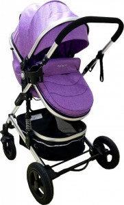 Carucior-nou-nascuti-3-in-1-Baby-Care-PRO-531-Cadru-Aluminiu-Amortizoare-Roti-din-cauciuc-plin-AVE-Landou-Scoica-auto-Spatar-reglabil-3-trepte-Plasa-insecte-Mov_3