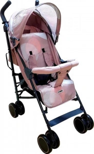 Carucior-sport-tip-umbrela-Baby-Care-PRO-803B-Spatar-reglabil-in-7-trepte-Pozitie-somn-Amortizoare-Frana-picior-Pliabil-Beige-cu-Imprimeu_2