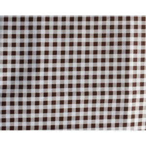 Fata de masa SAH XXL alb si maron CASA GINO , bumbac 100%, 135X160, masa 6 persoane