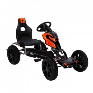 Kart-cu-pedale-pentru-copii-NOVOKIDS-Adrenaline-Kart-PRO-5-8-ani-122-cm-lungime-Carena-Structura-metalica-Frana-de-mana-Functie-FreeWheel-Scaun-Ajustabil-Mers-cu-spatele-Negru-cu-Portocaliu