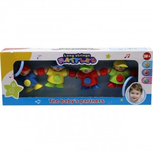 Lant de jucarii zornaitoare pentru carucior si patut NOVOKIDS™ Baby Rattles, Multicolor